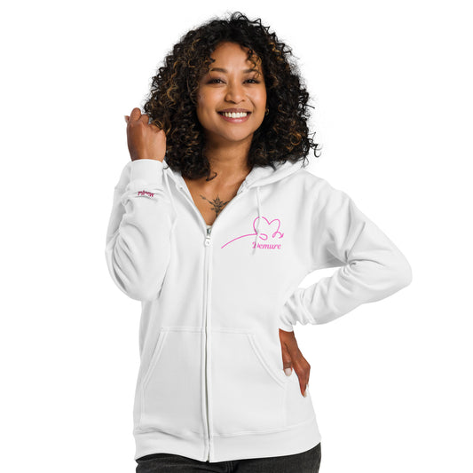 Demure zip hoodie